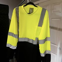 High-Vis Safety Shirts - Yellow Long Sleeve