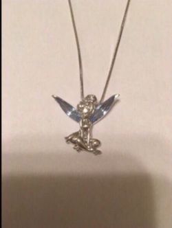 Silver Tinkerbell and silver chain. Brand new. Never worn.