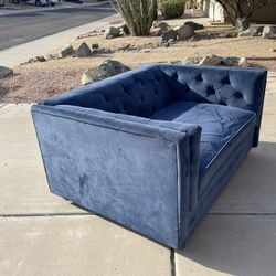 Oversized Blue Sofa Chair
