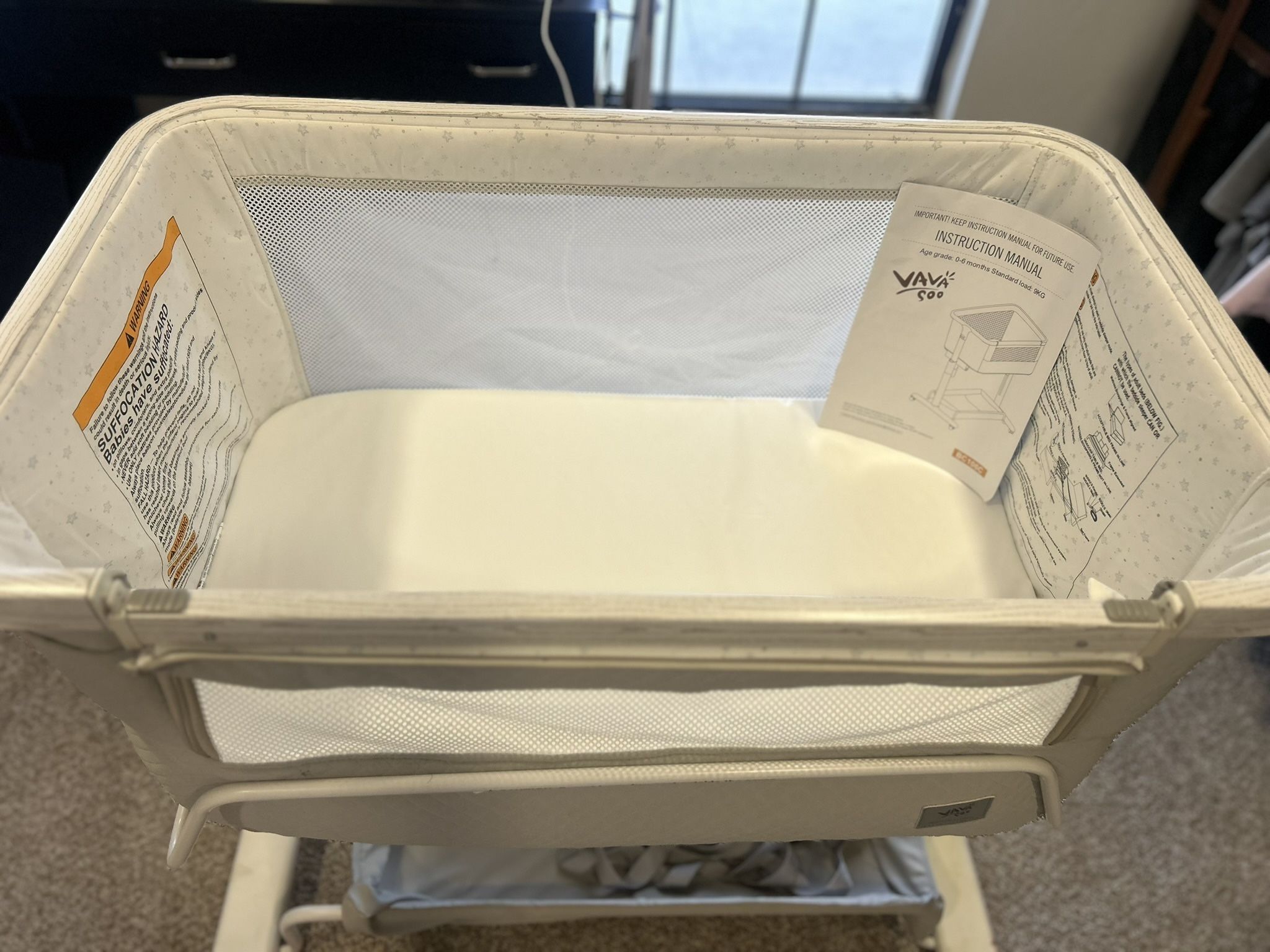 VaVaSoo Rocking Bassinet for Baby Electric Bassinet Bedside Sleeper