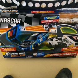 Adventure Force Nascar Crash Racers Figure 8, Motorized Vehicle Race Track Set