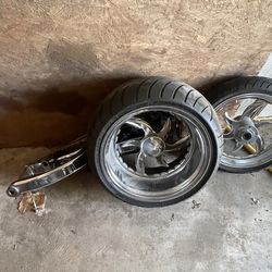 Chrome Wheels Fitz Kawasaki, 1400