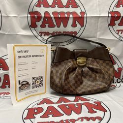 Authentic Louis Vuitton Damier Ebene Sistina PM Purse Bag 11055827