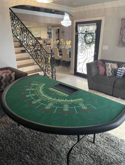 Baccarat Table With Folding Legs