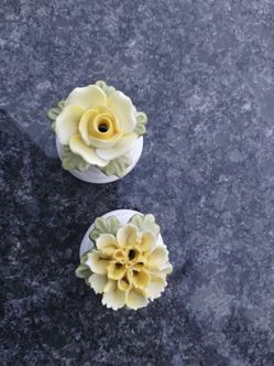 Flowers salt and pepper shakers