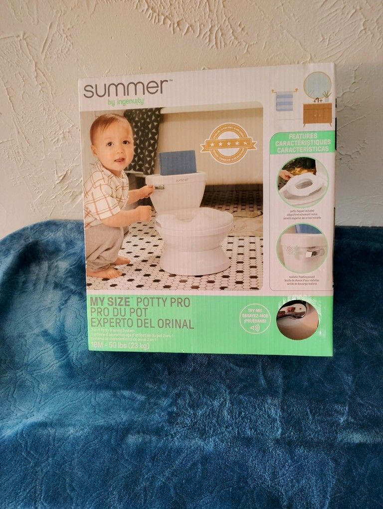Summer Infant by Ingenuity My Size Potty Pro in White Toddler Potty Training Toilet
