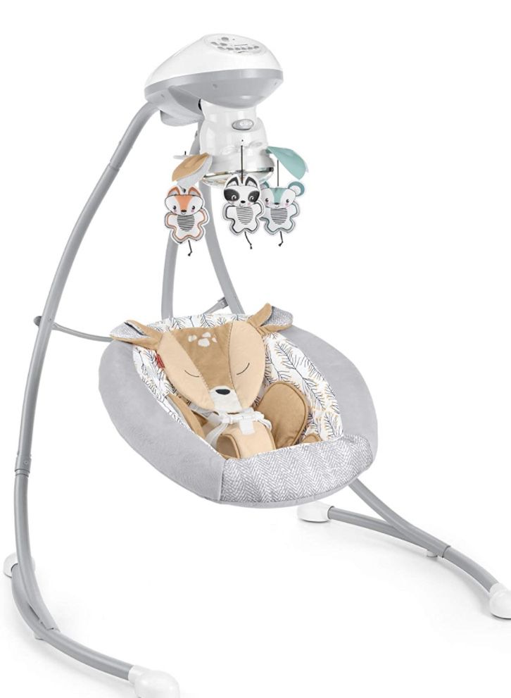Fisher-Price  Dual Motion Baby Swing with Music, Sounds and Motorized Mobile, Multicolor