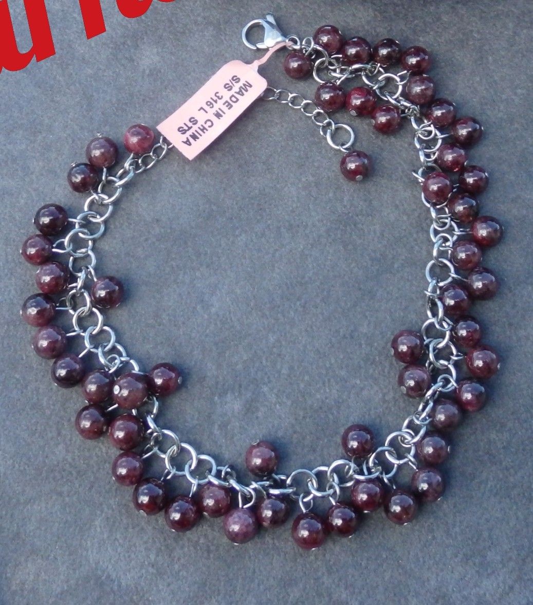 Genuine Garnet Bracelet / Anklet