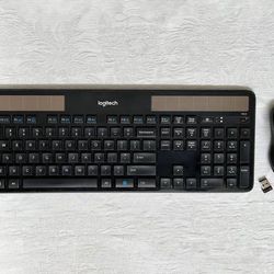 Logitech K750 Wireless Solar-Rechargeable Keyboard With Wireless Mouse 