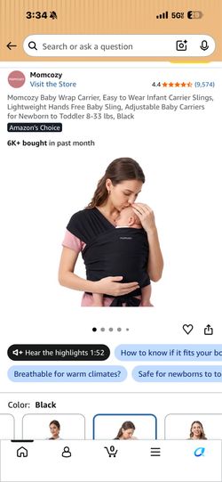 Momcozy baby wrap