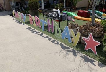 16” HAPPY BIRTHDAY LAWN SIGNS