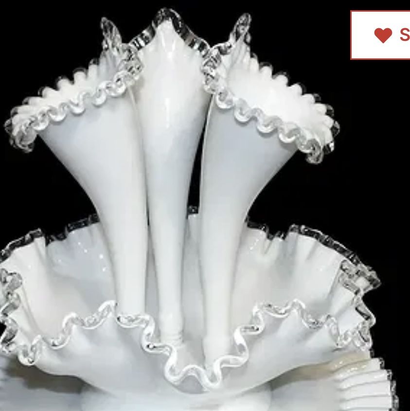 Original Fenton 3 Prong epergne