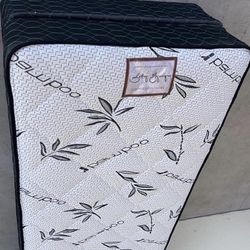 Black Bamboo Twin Size Mattress Set 