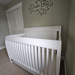 White Baby Crib 