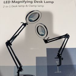 LED magnifying Desk Lamp