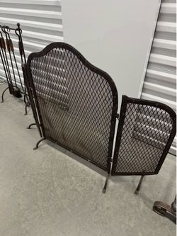 Antique Fireplace Screen