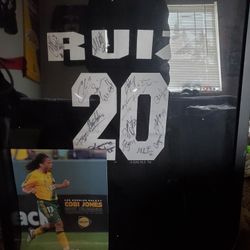 LA Galaxy Signed Shirt And Calender