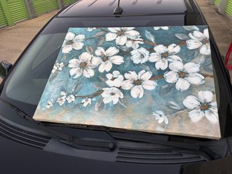 Large Floral Canvas Wall Art