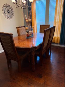 Dining room table and chairs