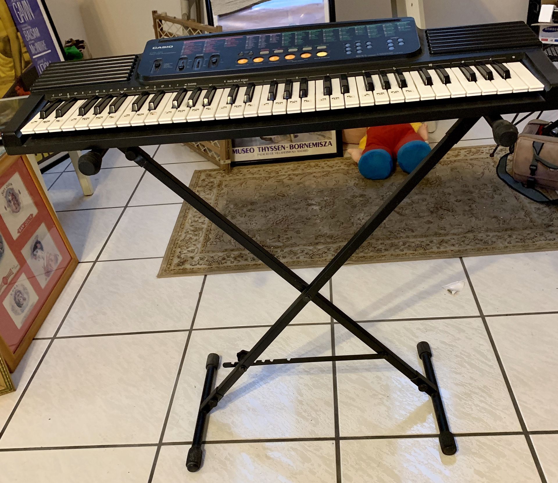 CASIO PIANO/ORGAN ELECTRIC PLAYER WITH STAND