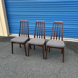 Mid Century Modern Solid Rosewood Dining Chairs