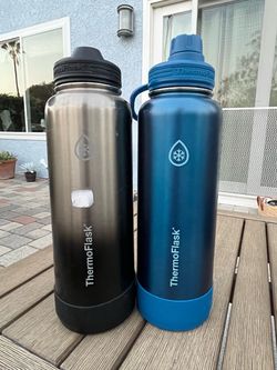 Set of 2 ThermoFlask Insulated Refillable Bottles