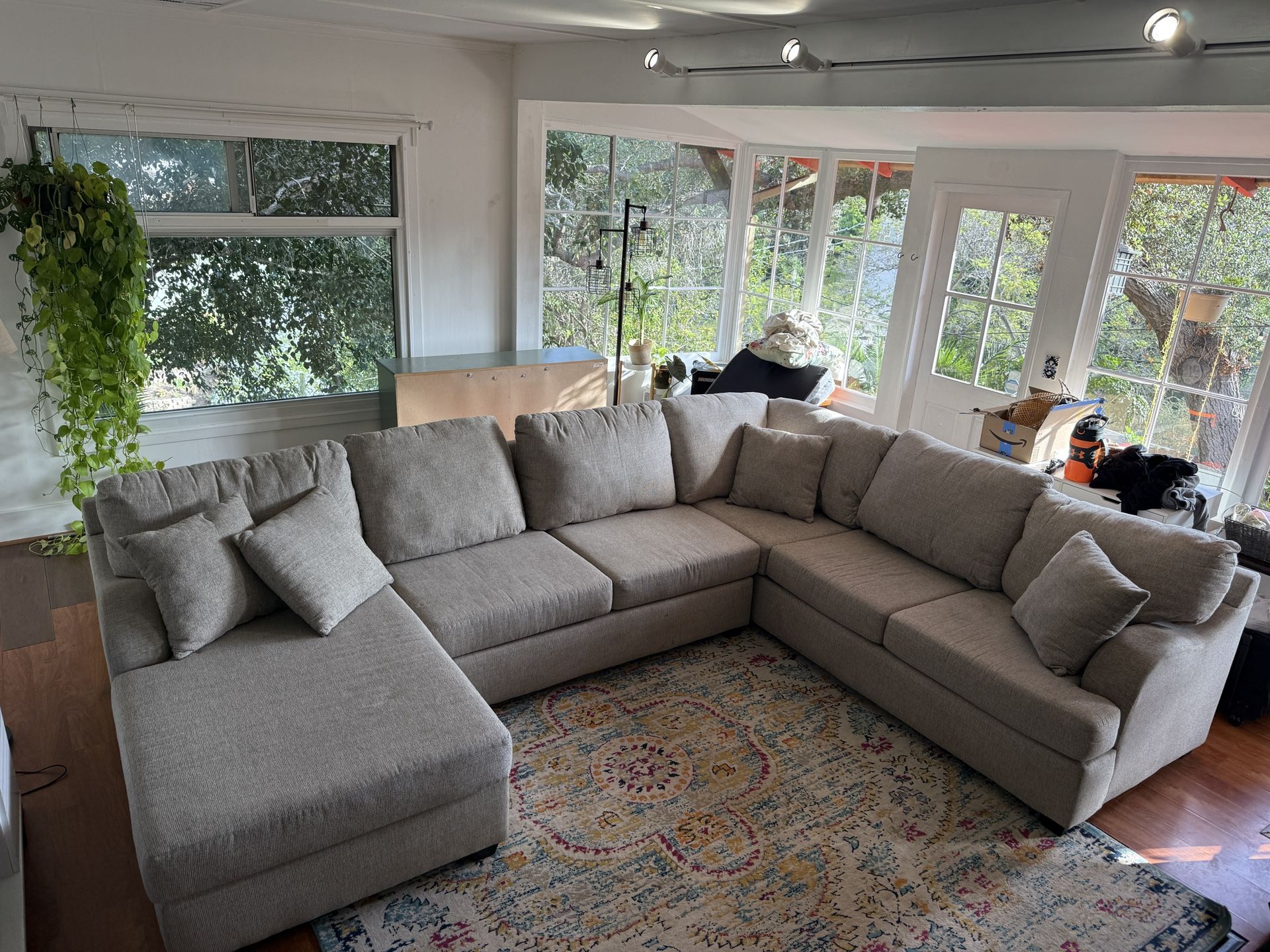 Living Spaces L Shape Couch