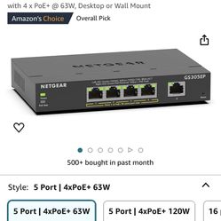 Netgear 5 Switch Port 