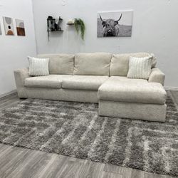 Cream Sectional Couch - Free Delivery 