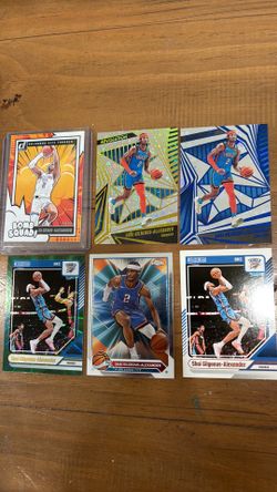 Shai gilgeous Alexander cards lot card