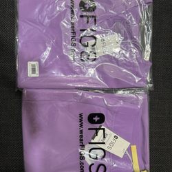 FIGS The Set Women’s Wild Iris  Catarina Scrub Top & Zamora Jogger SIZE SMALL