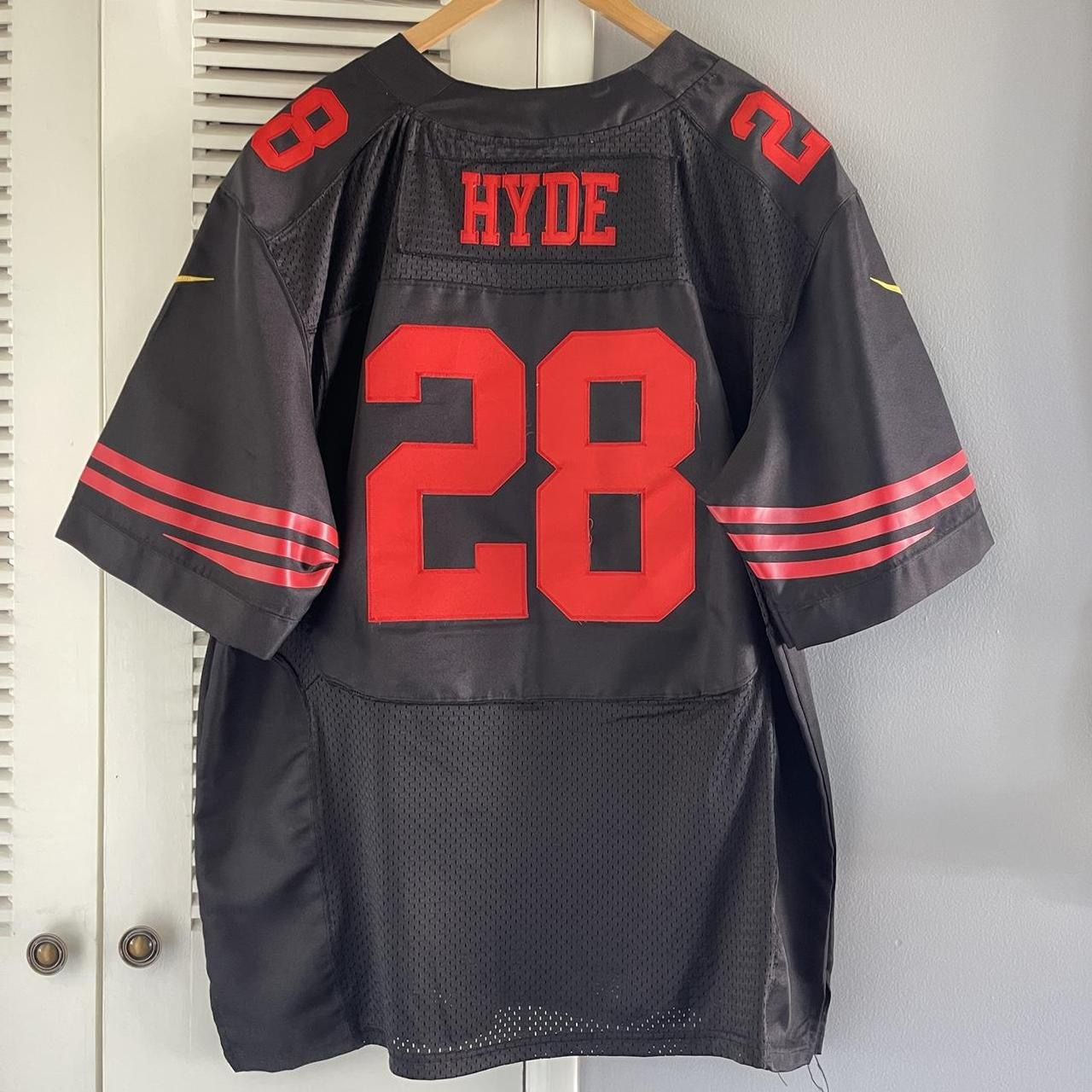 NFL San Francisco 49'ers Carlos Hyde #28 Jersey by Nike Size 56