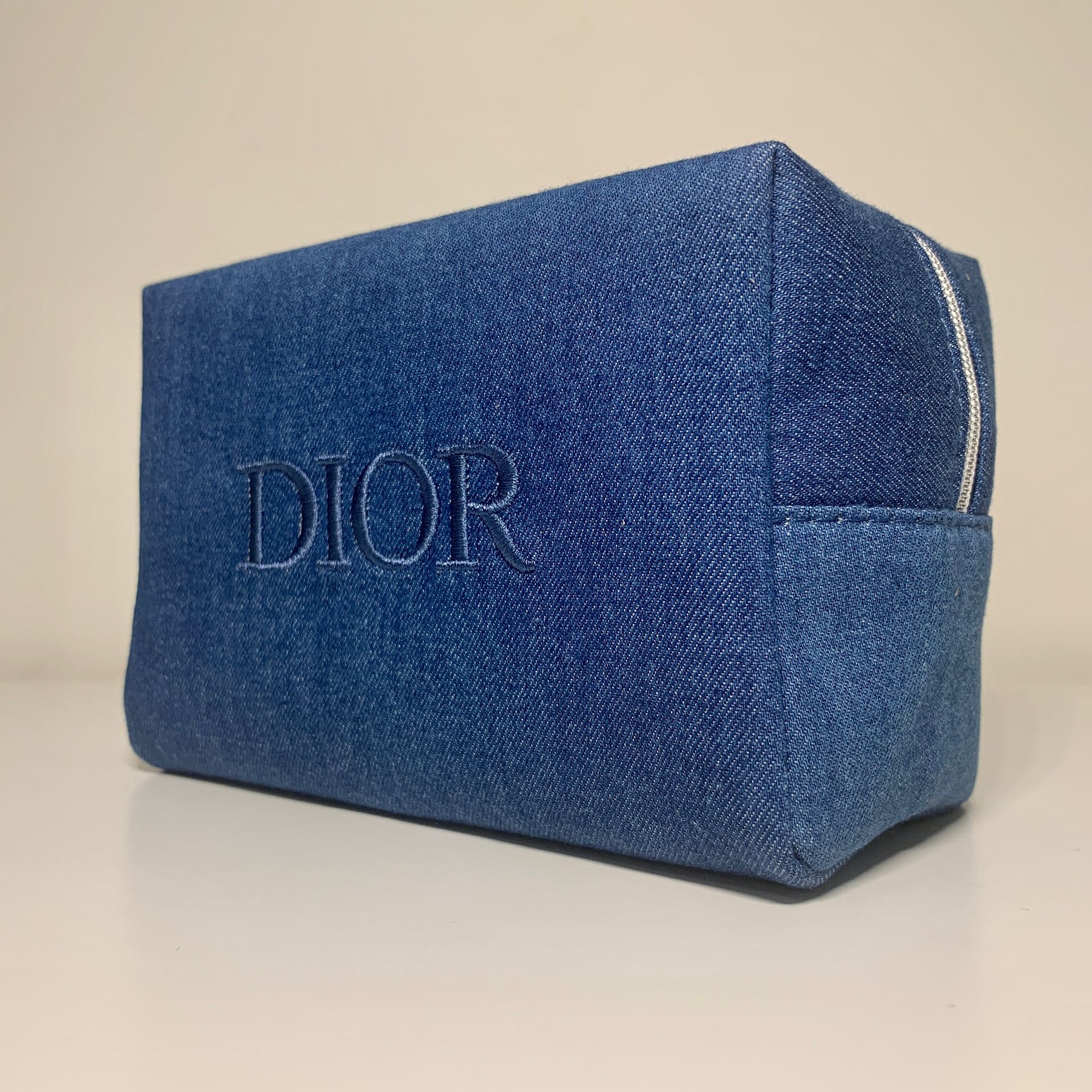 DIOR beauty denim cosmetic pouch bag Limited Edition 2024 New In Box