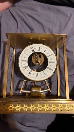Vintage Seth Thomas brass clock made in Germany