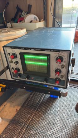 Heathkit duel trace oscilloscope