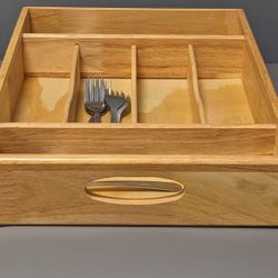 Silverware/ Flatware Bamboo Drawer Organizer