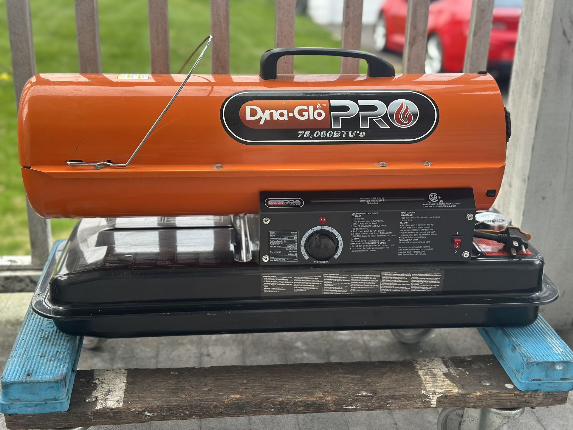 Dyna-Pro 75,000 BTU Kerosene Heater Portable