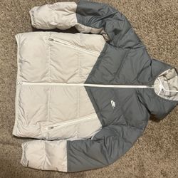 Nike Puffer Grey And White Mens Medium