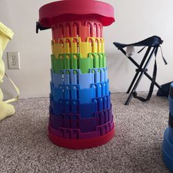 Set of 4 Foldable Stools – Compact & Sturdy