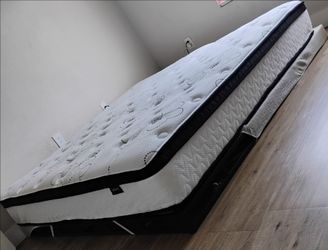 Firm mattress with frame
