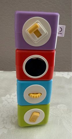 Colorful, Sensory Building Blocks for Toddlers, Ages 1-3