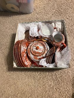 Antique Geisha Tea Set