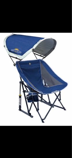 GCI Outdoor Pod Rocker with sunshade - Indigo Blue