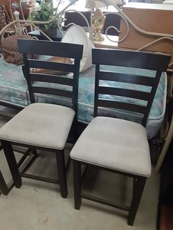 Two Pub Table Chairs Like New