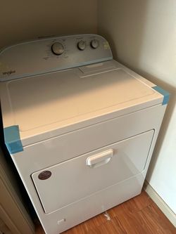 Whirlpool Electric Dryer and Washer White