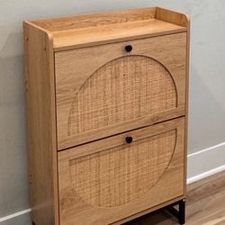 Rattan Shoe Cabinet 