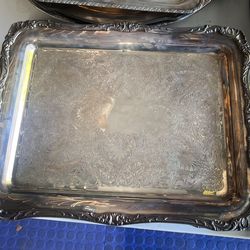 Rogers and brothers silver serving tray