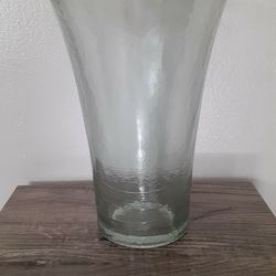 Heavy Tall Glass Vase