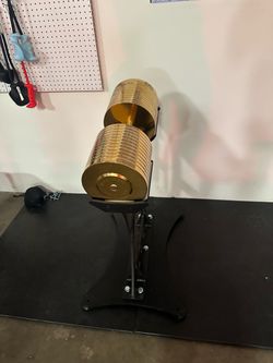 Gold dumbbell