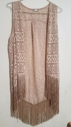Women's boho vest size L